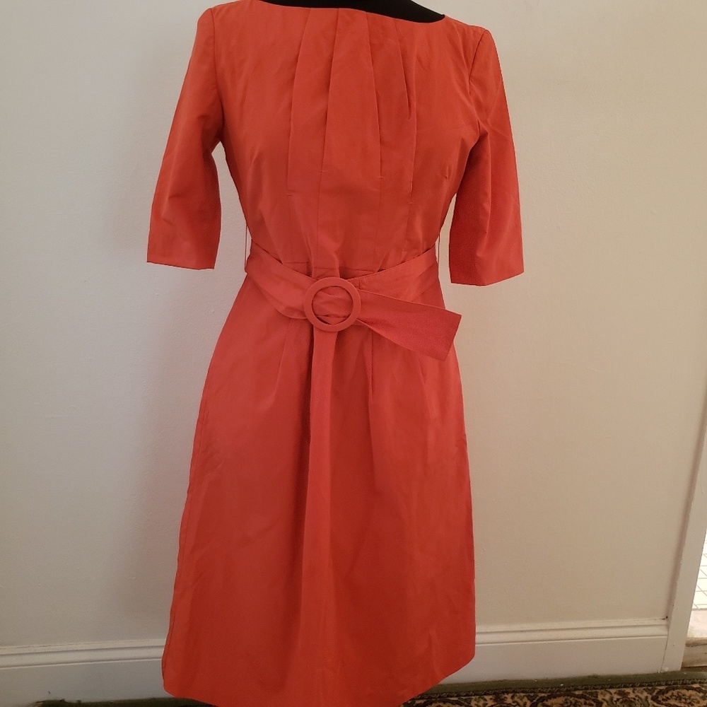 Milkarose Women's Orange Jackie Short Sleeve Dress